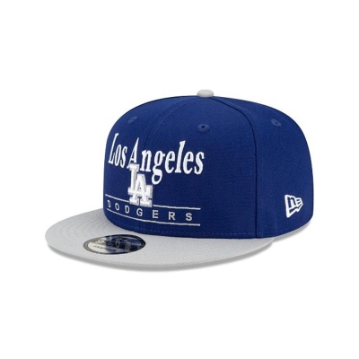 Blue Los Angeles Dodgers Hat - New Era MLB Two Tone Retro 9FIFTY Snapback Caps USA1647250